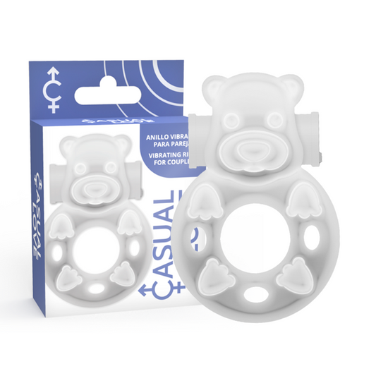 CASUAL LOVE - ANNEAU DE VIBRATEUR TRANSPARENT BUNNY