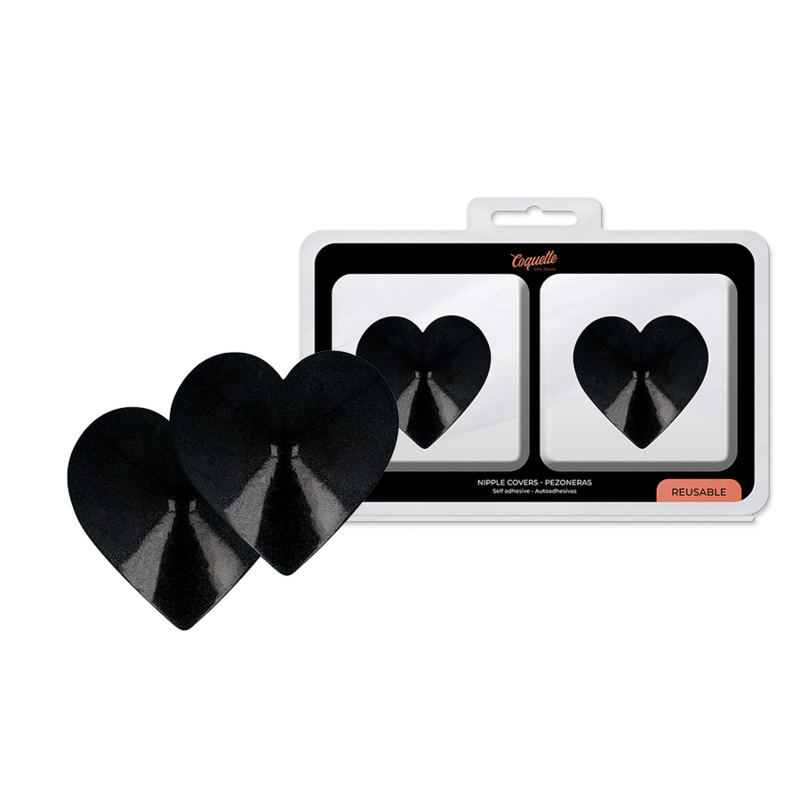 COQUETTE CHIC DESIRE - CACHE-TETONS COEURS NOIR