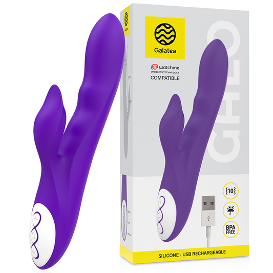 GALATEA - VIBROMASSEUR GALO LILAS COMPATIBLE AVEC LA TECHNOLOGIE SANS FIL WATCHME