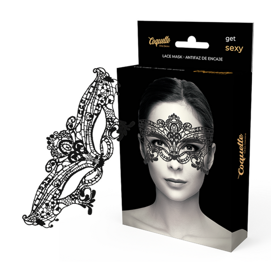 COQUETTE CHIC DESIRE MASQUE DENTELLE NOIRE LARGE YEUX SEXY SOIRÉE ÉLÉGANT