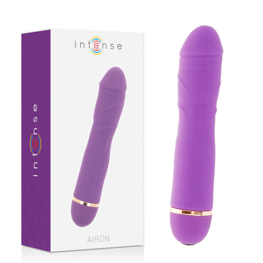 INTENSE - AIRON VIBROMASSEUR 20 MODES SILICONE LILAS 18 CM