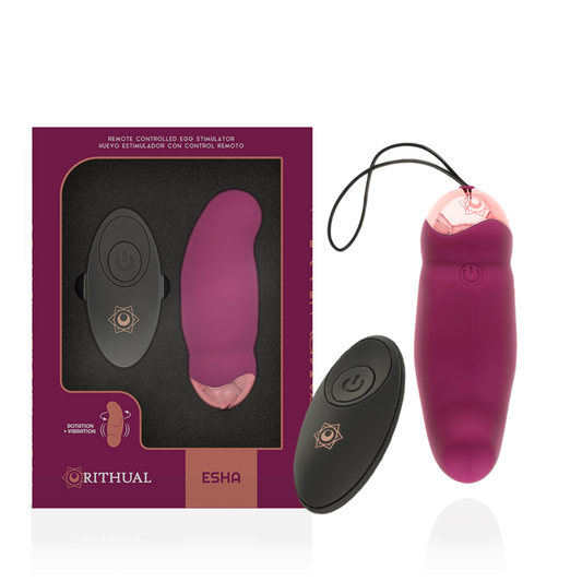 RITHUAL - ESHA OEUF TÉLÉCOMMANDE ROTATION + VIBRATION