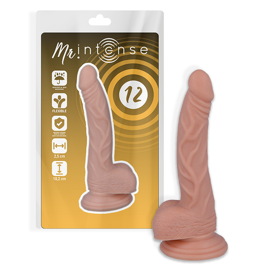 MR INTENSE - 12 GODE RÉALISTE 18.2 CM -O- 2.5 CM