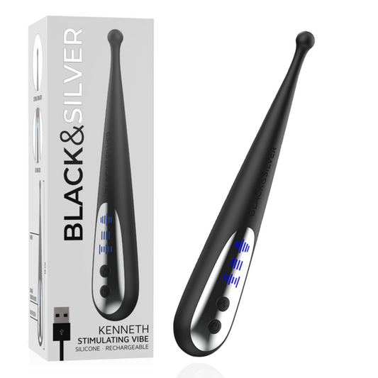 BLACK&SILVER - VIBRATEUR STIMULANT KENNETH