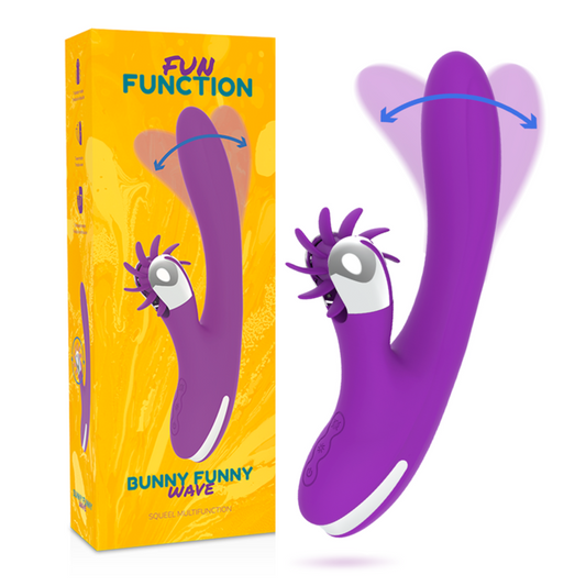 FUN FUNCTION -  VIBROMASSEUR BUNNY FUNNY WAVE 2.0