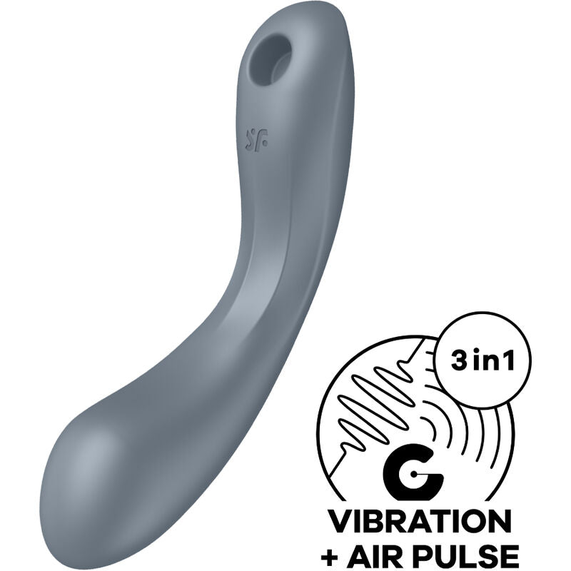 SATISFYER - STIMULATEUR CURVE TRINITY 1 AIR PULSE VIBRATION