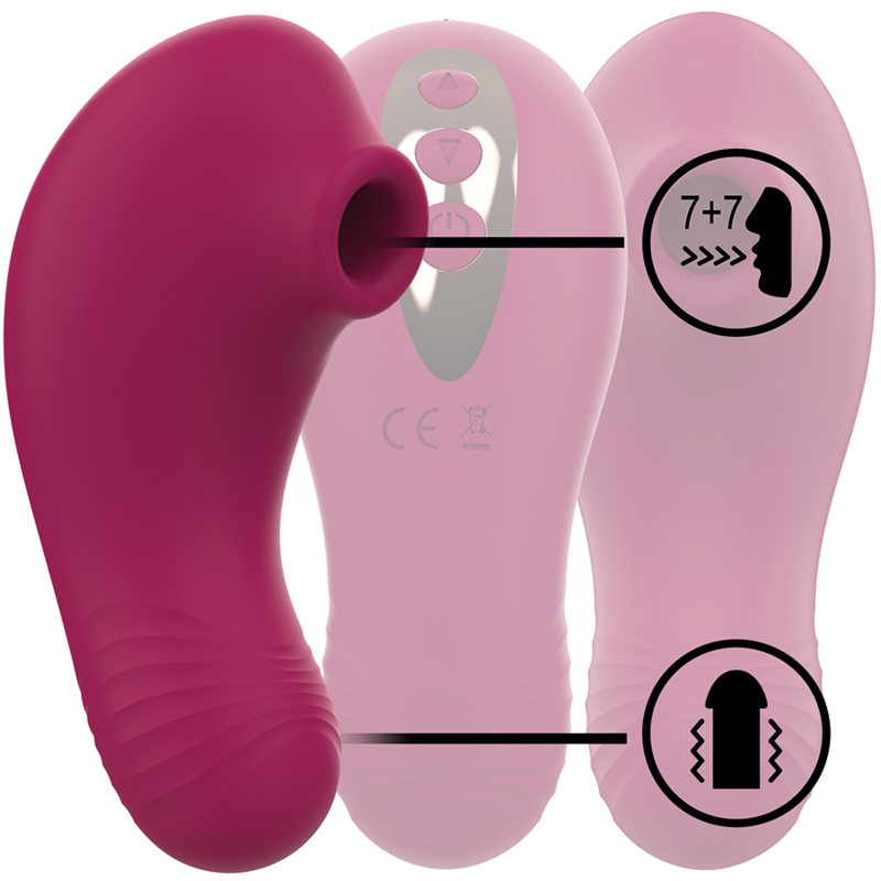 RITHUAL - STIMULATEUR CLITORIDIEN SHUSHU PRO DOUBLE MOTEUR 7 MODES ASPIRATION VIBRATION ORCHIDEE