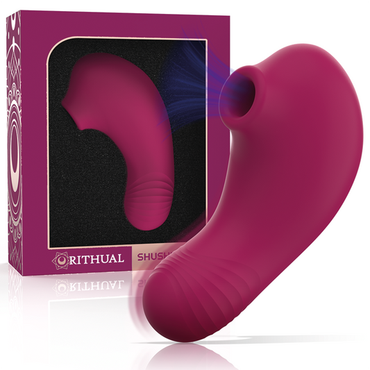 RITHUAL - STIMULATEUR CLITORIDIEN SHUSHU PRO DOUBLE MOTEUR 7 MODES ASPIRATION VIBRATION ORCHIDEE