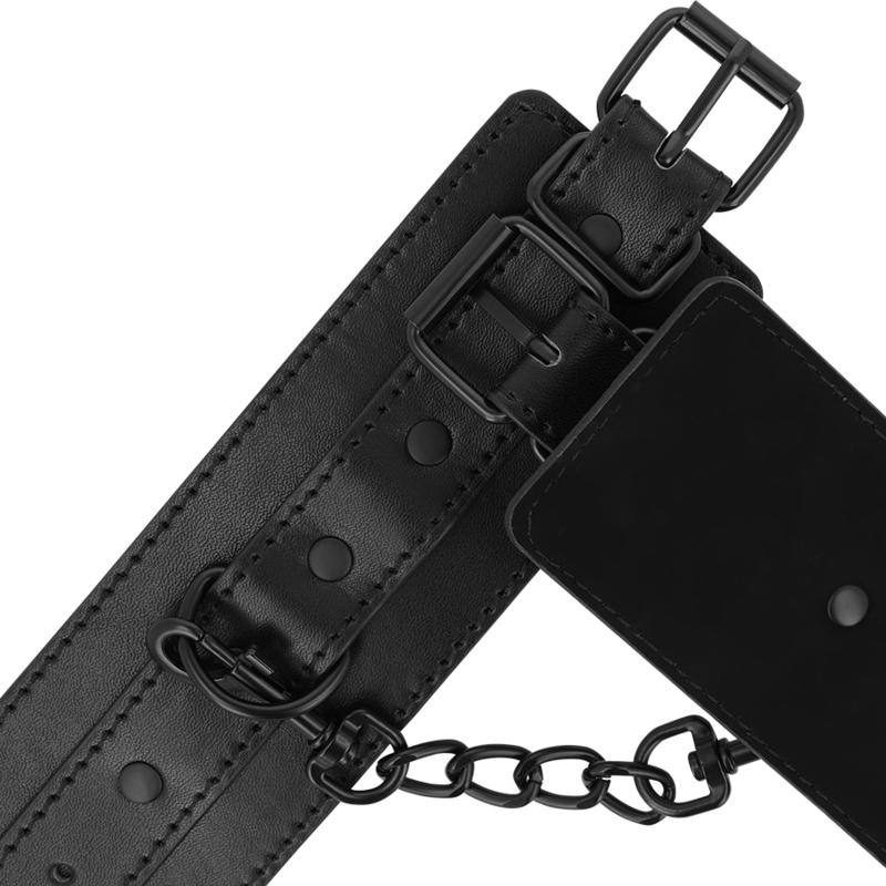 INTENSE FETISH - MENOTTES CUIR VÉGÉTALIEN BDSM RÉGLABLES