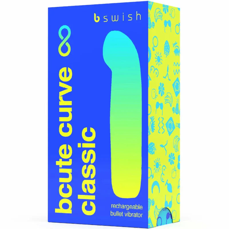 B SWISH - VIBRATEUR RECHARGEABLE BCUTE CURVE INFINITE CLASSIQUE BLEU SILICONE - Incandessens