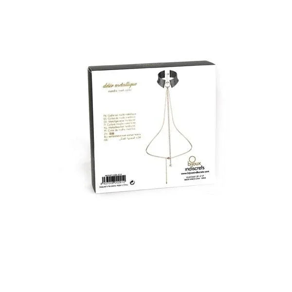 BIJOUX - DÉSIR MÉTALLIQUE COLLIER MÉTALLISÉ NOIR - Incandessens