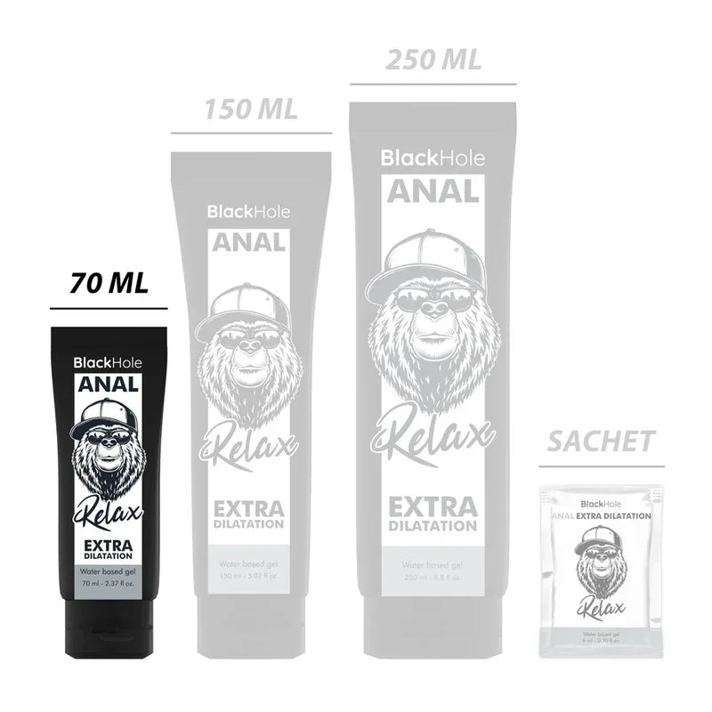BLACK HOLE - GEL A BASE D'EAU DILATATION ANALE 70 ML - Incandessens