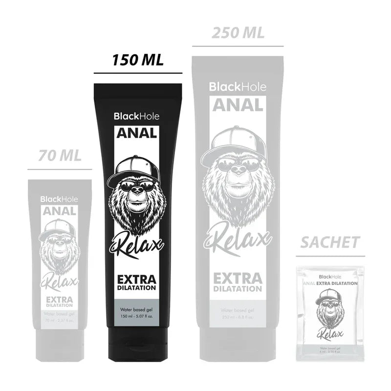 BLACK HOLE - GEL A BASE D'EAU DILATATION ANALE 150 ML - Incandessens