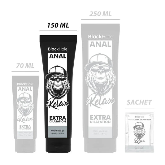 BLACK HOLE - GEL A BASE D'EAU DILATATION ANALE 150 ML - Incandessens