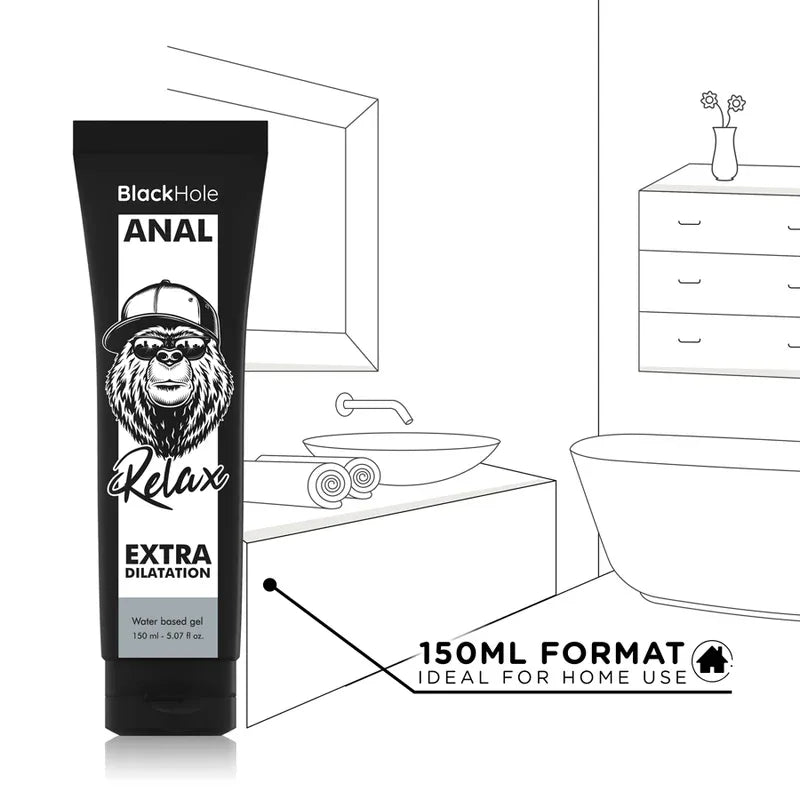 BLACK HOLE - GEL A BASE D'EAU DILATATION ANALE 150 ML - Incandessens