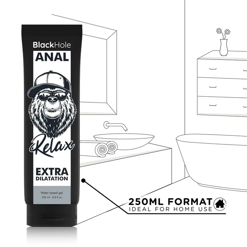 BLACK HOLE - Gel Dilatation Anal Fisting 250ml Base Eau - Incandessens