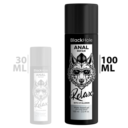 BLACK HOLE - PREPARATION ANAL À BASE D'EAU RELAX AVEC HYALURON 100 ML