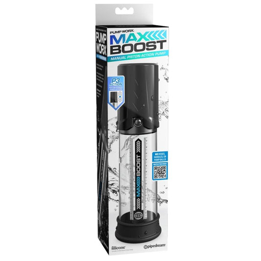 PUMP WORX - POMPE A PENIS MAX BOOST NOIR