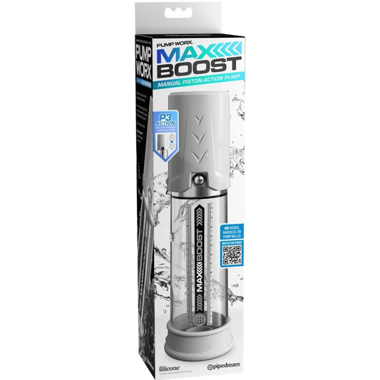 PUMP WORX - POMPE A PENIS MAX BOOST BLANCHE