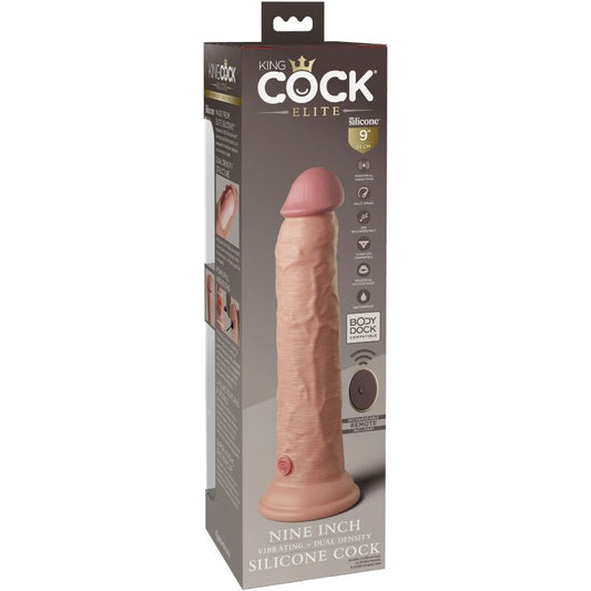 KING COCK Elite - Gode Vibrant Télécommande 23cm