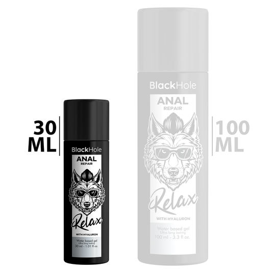 BLACK HOLE - PREPARATION ANAL À BASE D'EAU RELAX AVEC HYALURON 30 ML