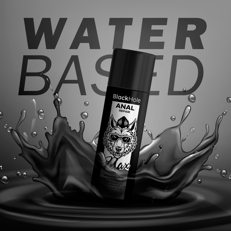 BLACK HOLE - PREPARATION ANAL À BASE D'EAU RELAX AVEC HYALURON 30 ML