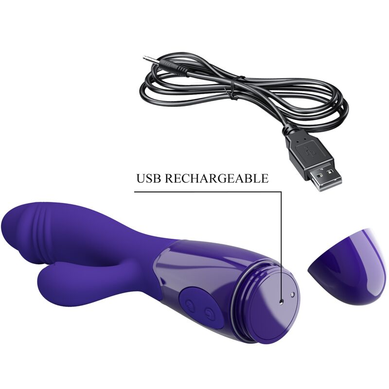 PRETTY LOVE - VIBROMASSEUR SNAPPY YOUTH & STIMULATEUR DE POINT G VIOLET