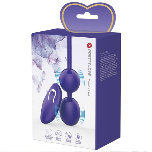 PRETTY LOVE - BALLES VIBRANTES AVEC TELECOMMANDE WILLIE YOUTH VIOLET