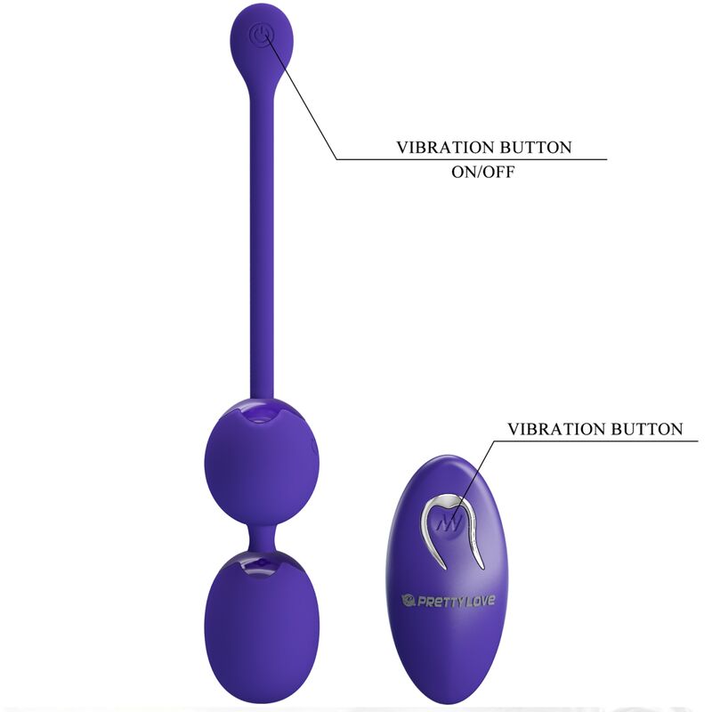 PRETTY LOVE - BALLES VIBRANTES AVEC TELECOMMANDE WILLIE YOUTH VIOLET