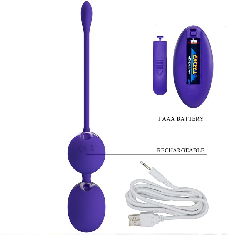 PRETTY LOVE - BALLES VIBRANTES AVEC TELECOMMANDE WILLIE YOUTH VIOLET