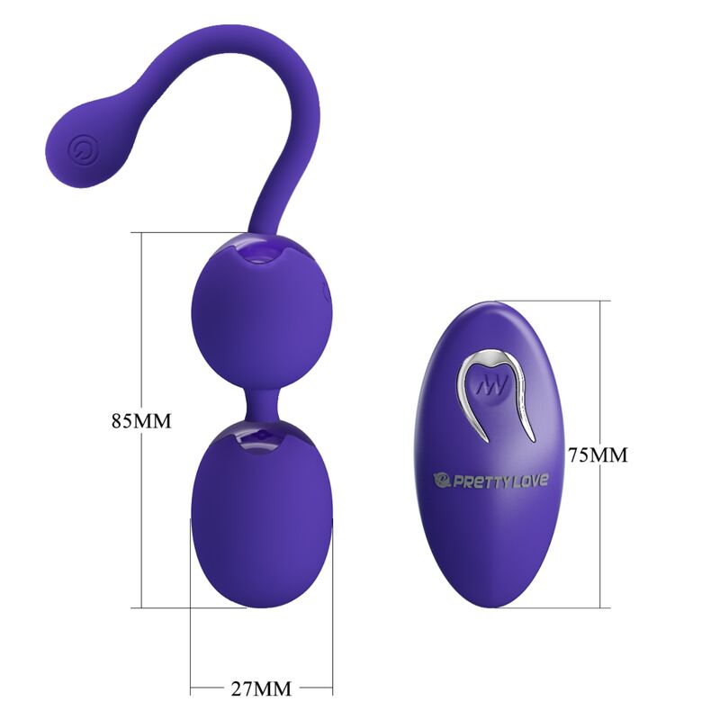 PRETTY LOVE - BALLES VIBRANTES AVEC TELECOMMANDE WILLIE YOUTH VIOLET