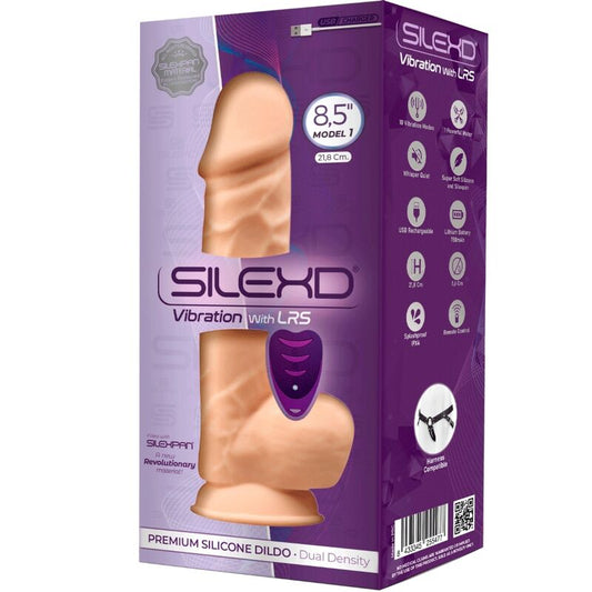 SILEXD - MODÈLE 1 GODE VENTOUSE VIBRANT SILICONE PREMIUM SILEXPAN TÉLÉCOMMANDE 21.8 CM