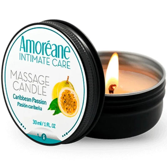AMOREANE - BOUGIE DE MASSAGE PASSION DES CARAÏBES 30 ML - Incandessens