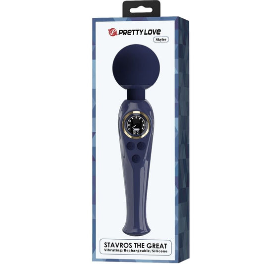 PRETTY LOVE - VIBROMASSEUR WAND SKYLER BLEU