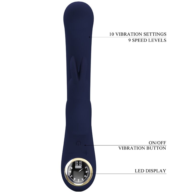 PRETTY LOVE - VIBROMASSEUR LAMAR POINT G BLEU