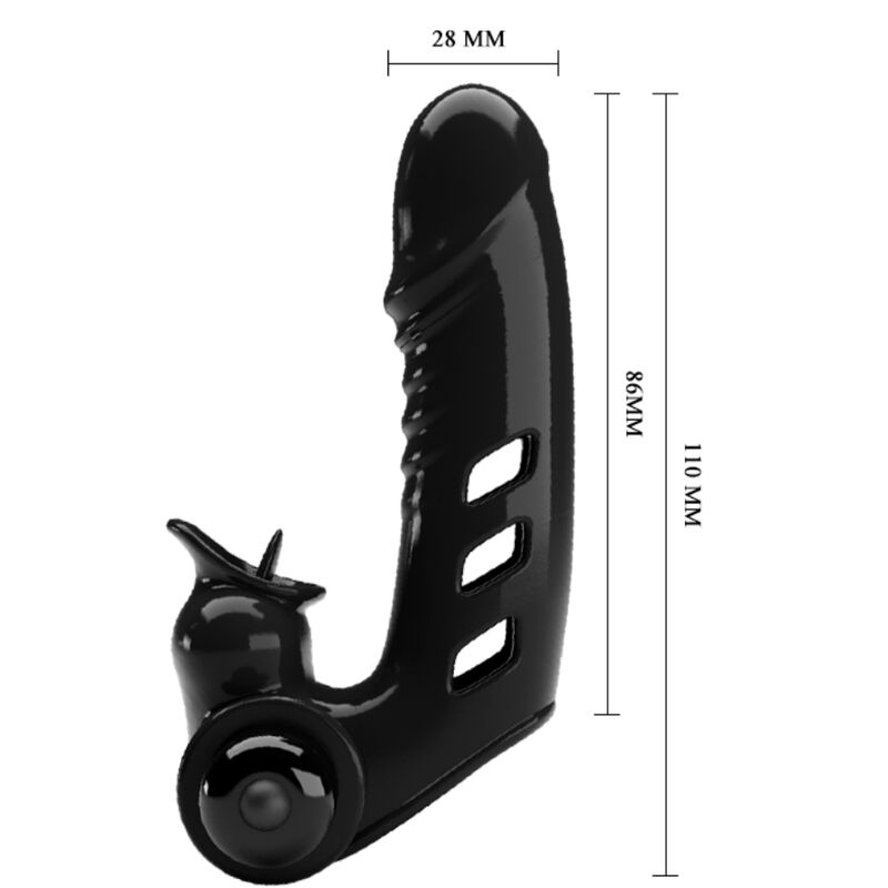 PRETTY LOVE - COUVRE DOIGTS DOIGT VIBRATEUR CORBIN NOIR