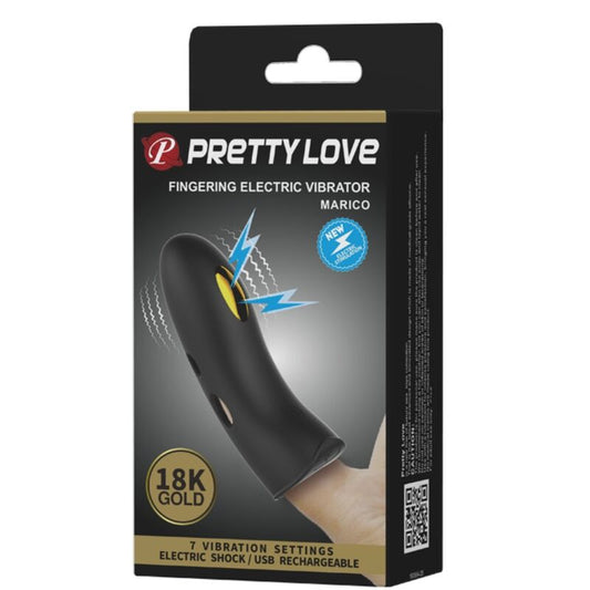 PRETTY LOVE - COUVRE DOIGTS ÉLECTRO-STIMULATEUR MARICO NOIR
