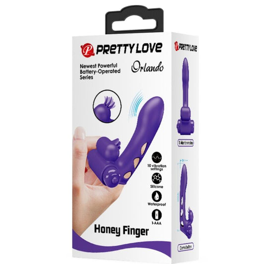 PRETTY LOVE - COUVRE DOIGTS DOIGT VIBRATEUR ORLANDO VIOLET