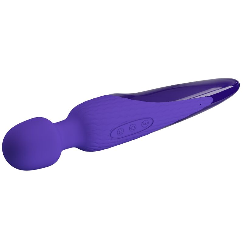PRETTY LOVE - WAND MASSEUR CHAUFFANT 48°C 7 VIBRATIONS SILICONE VIOLET