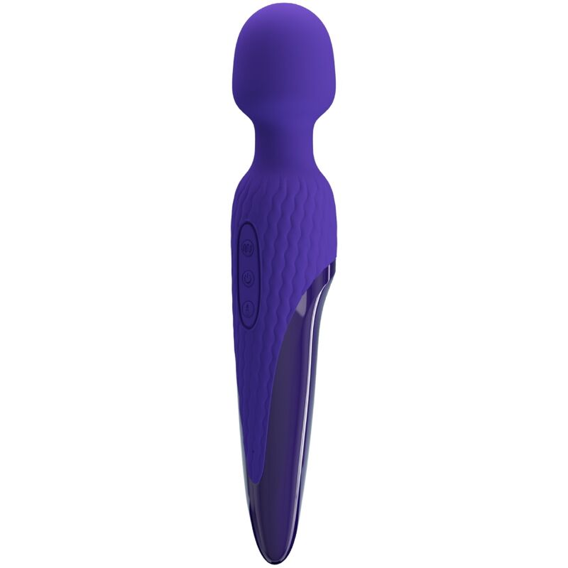 PRETTY LOVE - WAND MASSEUR CHAUFFANT 48°C 7 VIBRATIONS SILICONE VIOLET