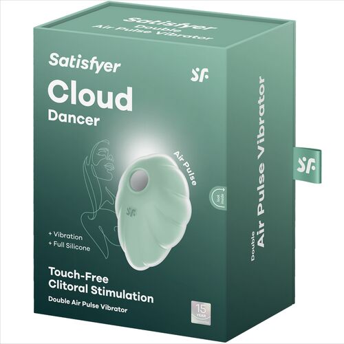 SATISFYER - STIMULATEUR DE CLITORIS RECHARGEABLE CLOUD DANCER AIR PULSE