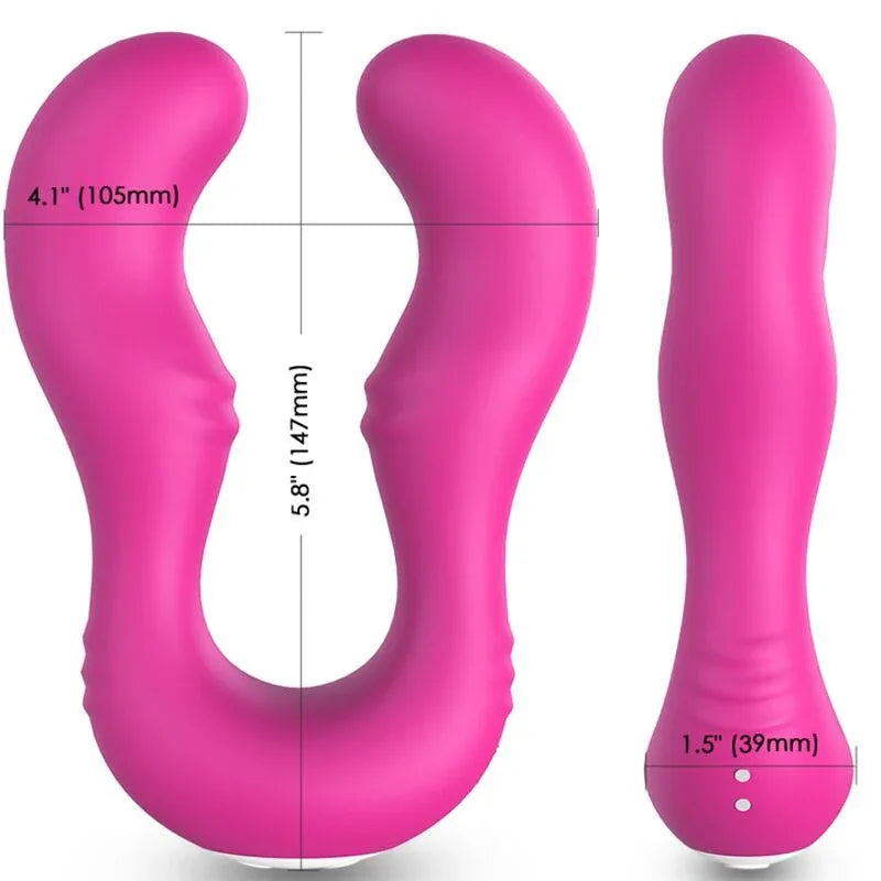 ARMONY - VIBRATEUR SERAPH DOUBLE TÉLÉCOMMANDE FUCHSIA - Incandessens