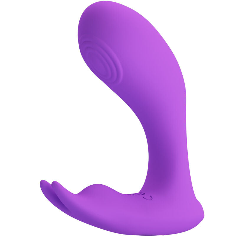 PRETTY LOVE - MASSEUR STIMULATEUR TELECOMMANDE À VIBRATIONS ET PULSATIONS IDABELLE VIOLET