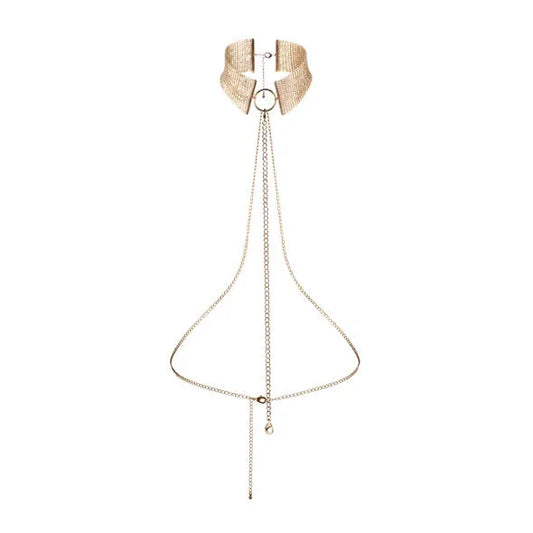 BIJOUX - DÉSIR MÉTALLIQUE COLLIER MÉTALLISÉ DORÉ - Incandessens