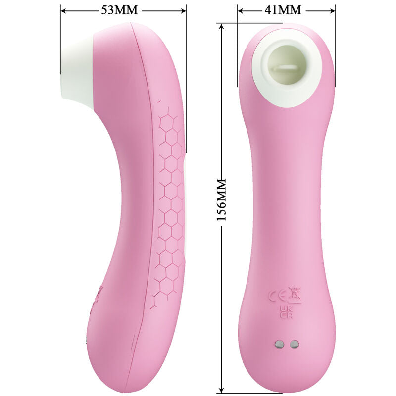 ROMANCE - STIMULATEUR CLITORIDIEN ASPIRATION 7 MODES SILICONE RECHARGEABLE ROSE EMERAUDE
