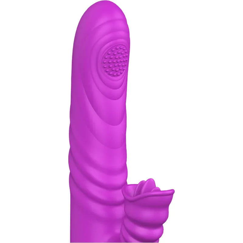 ARMONY - VIBRATEUR MULTIFONCTION ANGELIA AVEC LANGUE STIMULANTE EFFET CHALEUR VIOLET - Incandessens