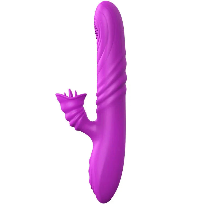 ARMONY - VIBRATEUR MULTIFONCTION ANGELIA AVEC LANGUE STIMULANTE EFFET CHALEUR VIOLET - Incandessens