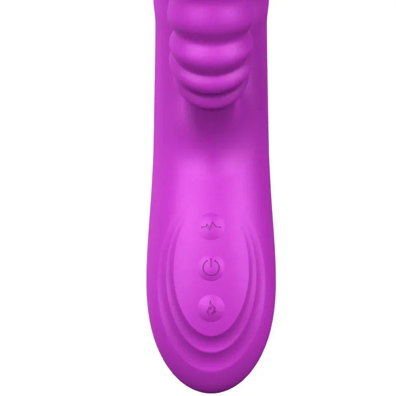 ARMONY - VIBRATEUR MULTIFONCTION ANGELIA AVEC LANGUE STIMULANTE EFFET CHALEUR VIOLET - Incandessens