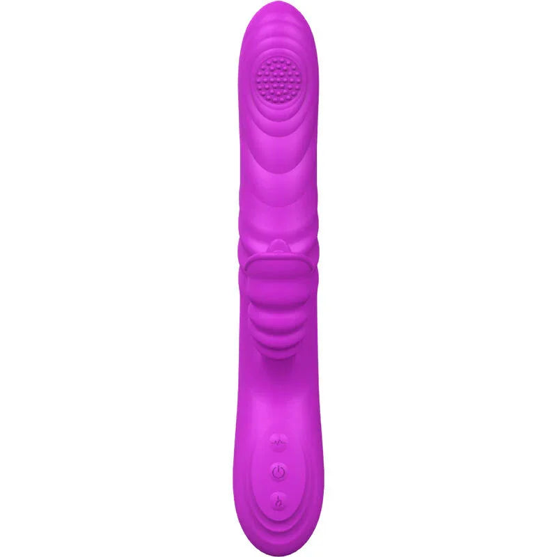 ARMONY - VIBRATEUR MULTIFONCTION ANGELIA AVEC LANGUE STIMULANTE EFFET CHALEUR VIOLET - Incandessens