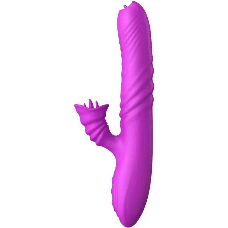 ARMONY - VIBRATEUR MULTIFONCTION ANGELIA DOUBLE LANGUE EFFET CHALEUR VIOLET - Incandessens
